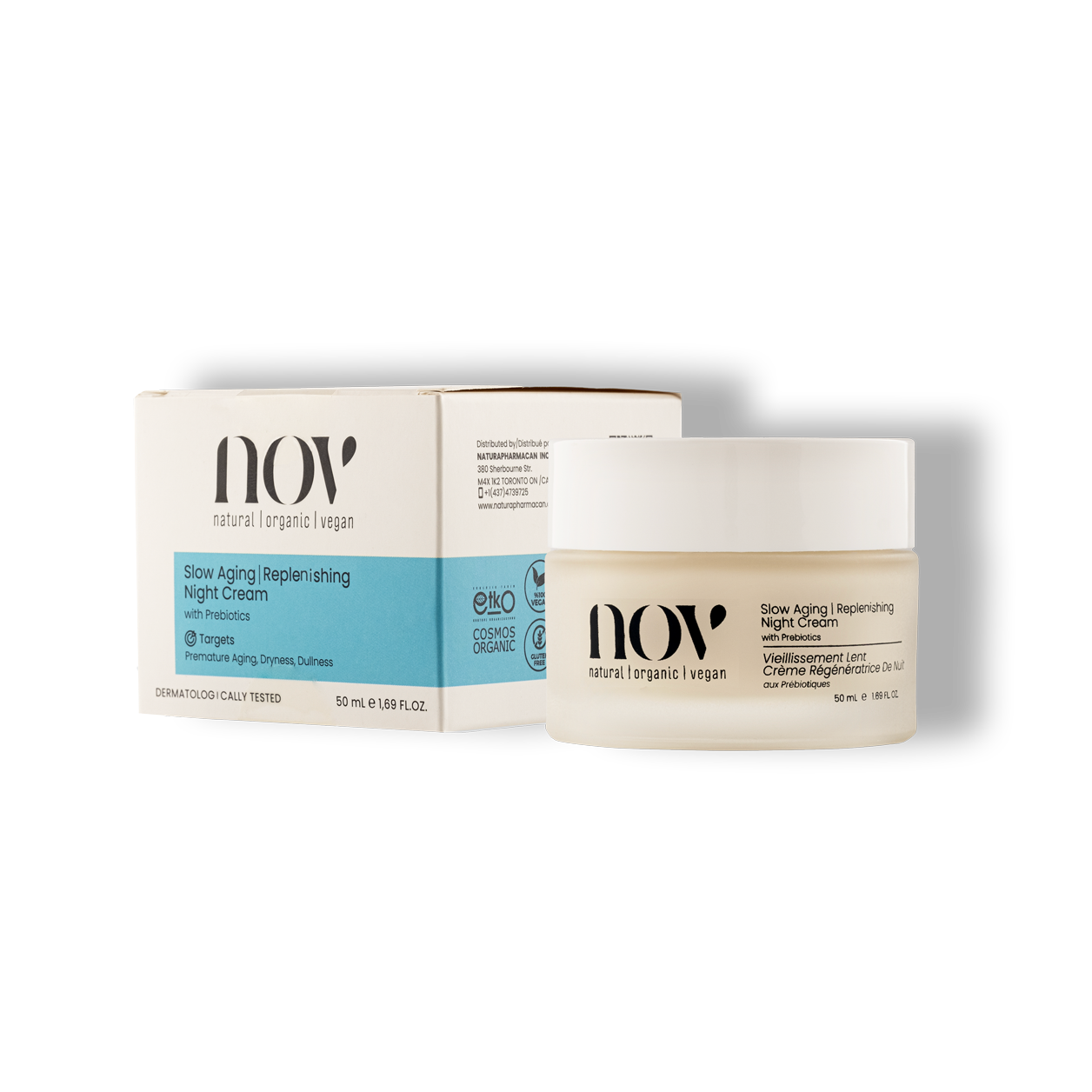 Slow Aging Night Cream 5in1 with Prebiotics