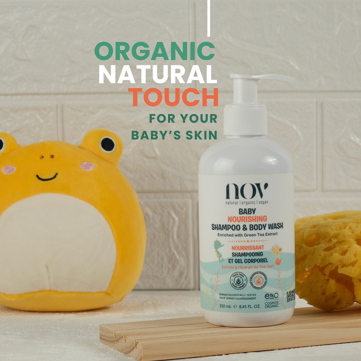 Natural Organic Vegan Baby Shampoo & Body Wash