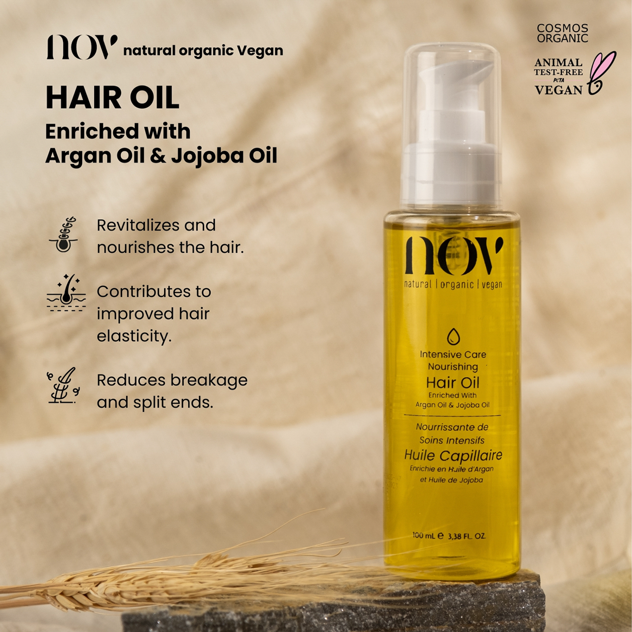 Natural Organic Vegan Hair Oil